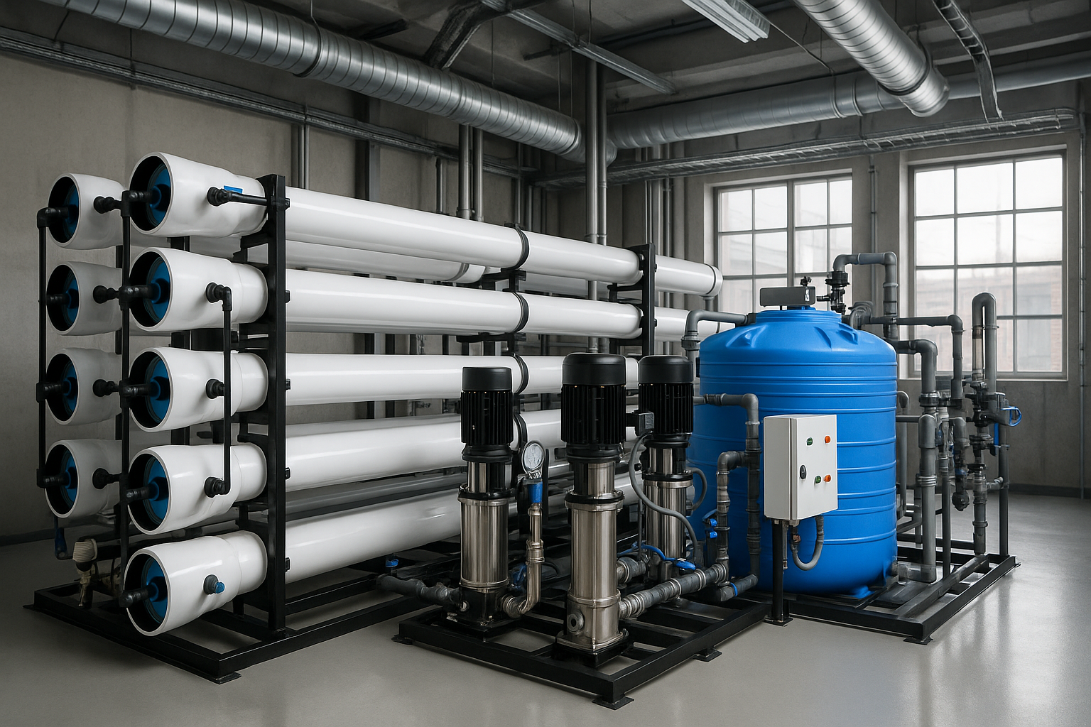 système d'osmose industriel, traitement haut débit