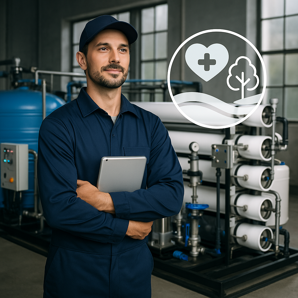 purification industrielle de l'eau, osmoseur industriel, filtration haut débit