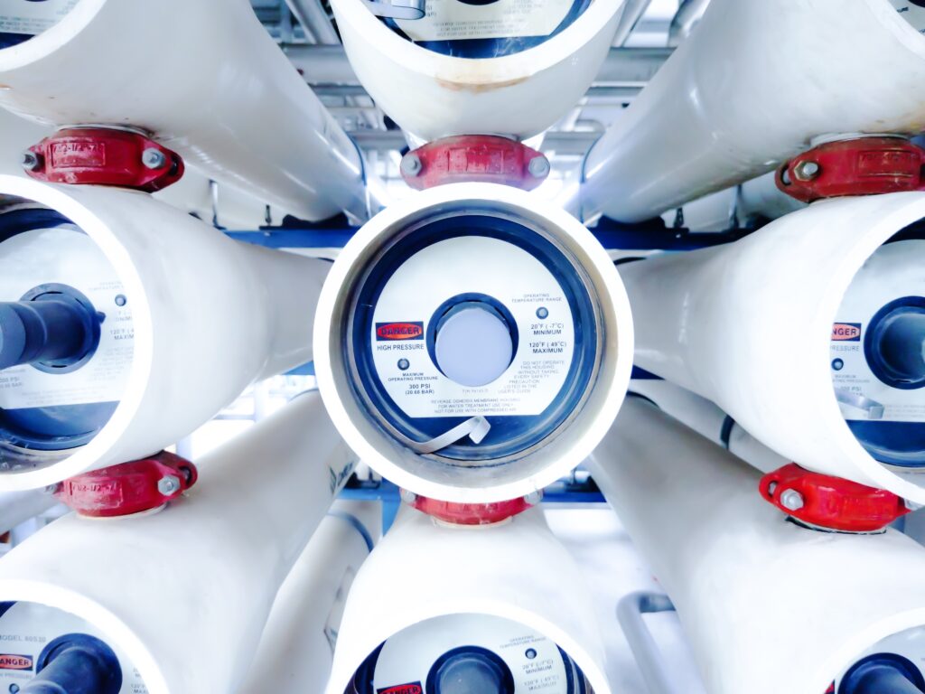 Membranes industrielles de filtration — combinaison UF et OI