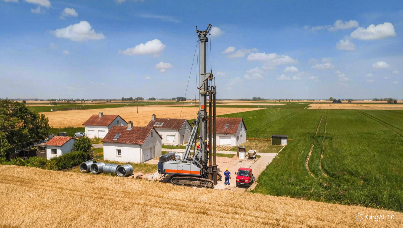 Forage privé en zone rurale