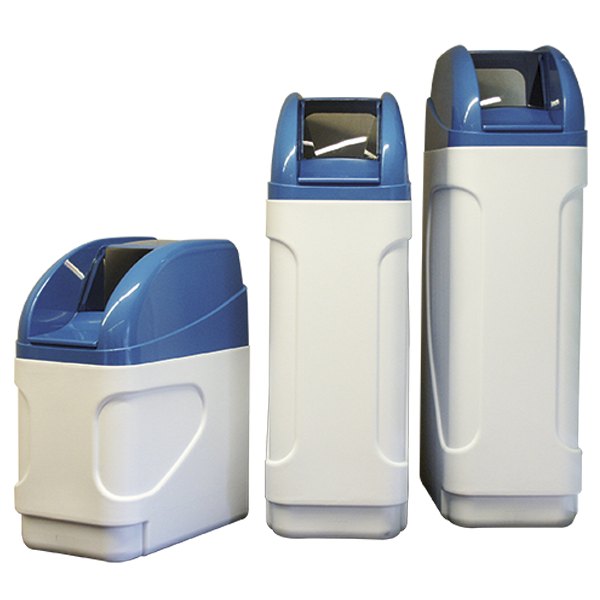 Adoucisseur AURORA – gamme monobloc compacte, cinq capacités de 10 à 30 L de résine
