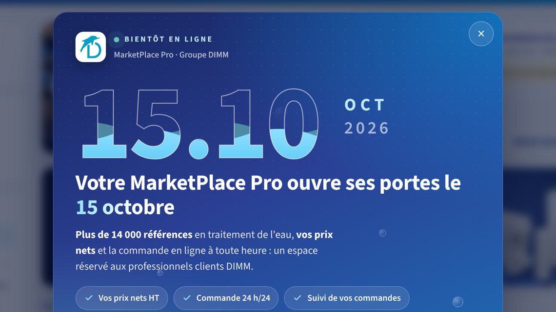 Annonce de l'ouverture de la MarketPlace Pro DIMM le 15 octobre 2026