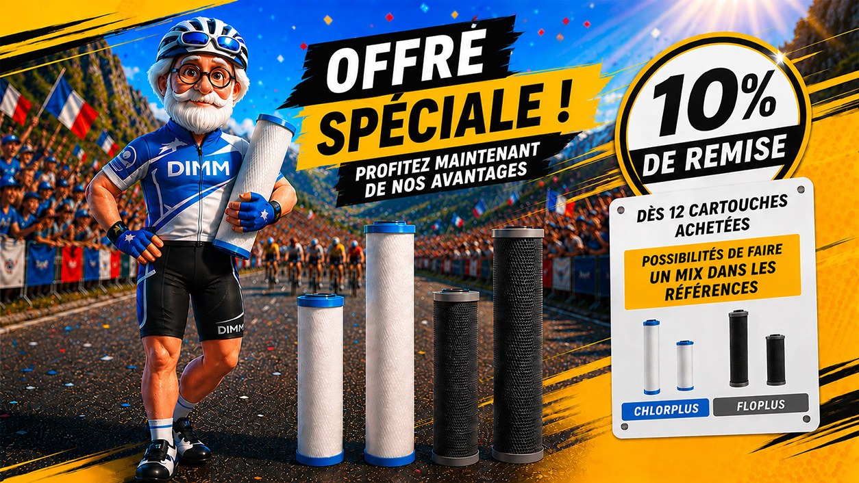 Offre spéciale : −10 % dès 12 cartouches ChlorPlus / FloPlus