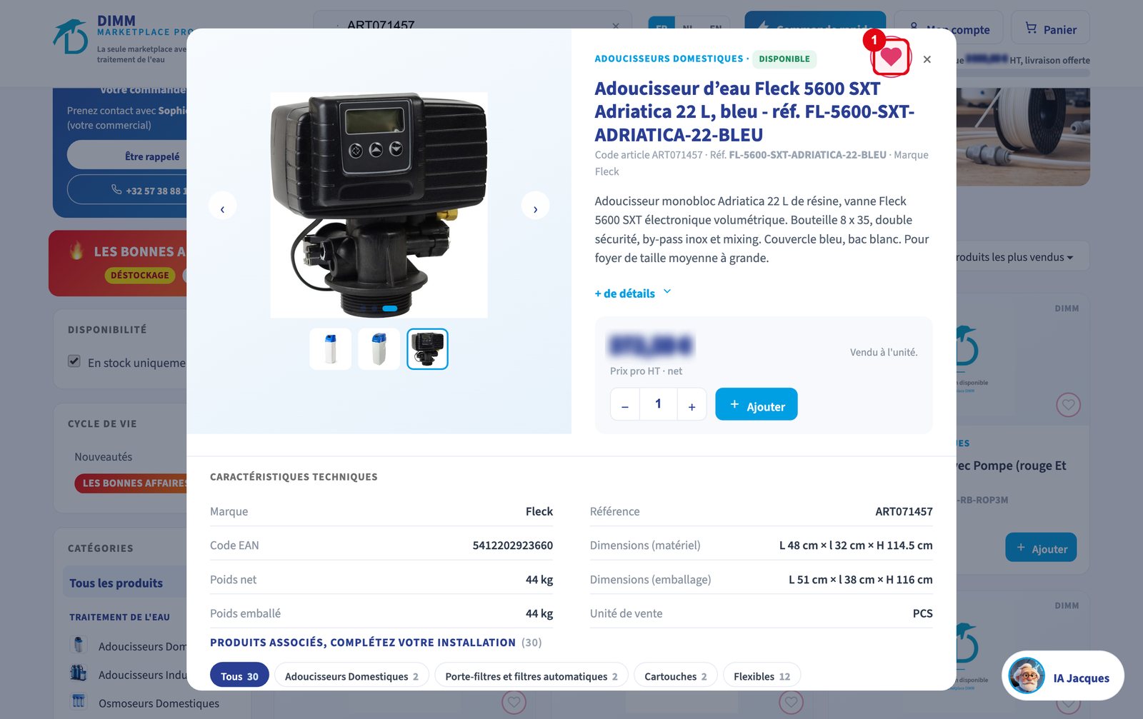 Ajouter un produit à vos favoris