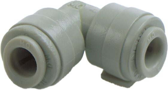 Haakse koppeling 3/8" x 3/8" buis - DMfit AAEU0606, Dmfit