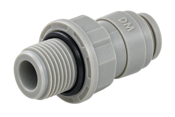 Raccord droit mâle DMfit 1/4" tube x 1/4" BSP(P) AAMCB 0404, Dmfit