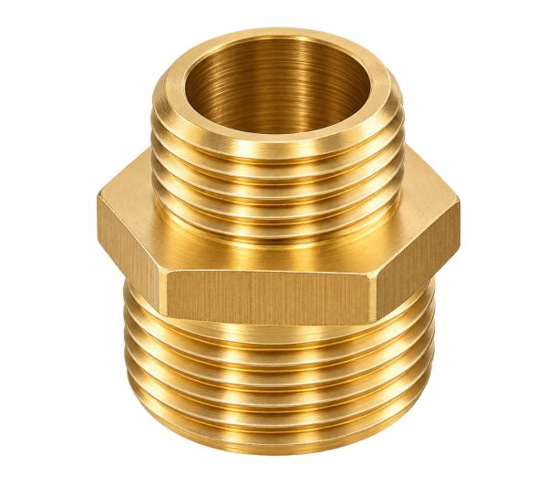 Brass Reducing Nipple Male/Male 1" × 3/4" | DIMM, Anquier