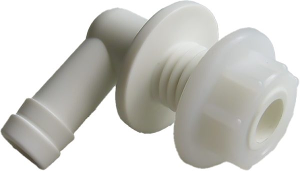 Raccord Coudé Blanc pour Monobloc / Bac à Sel, réf. PR-CAB-FIT, Aquapro