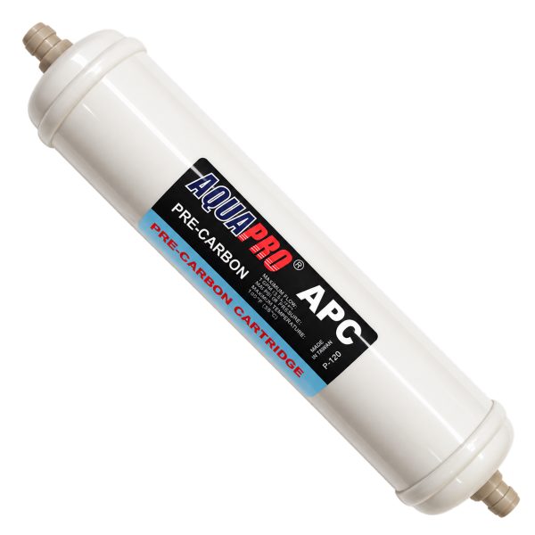 Inline Pre-Carbon Cartridge 2,5" - JG 1/4" Fittings, Aquapro