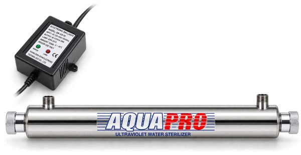 Stérilisateur UV-C Aquapro 6 GPM 20 W inox, kit complet - PR-UV-6GPM-H, Aquapro