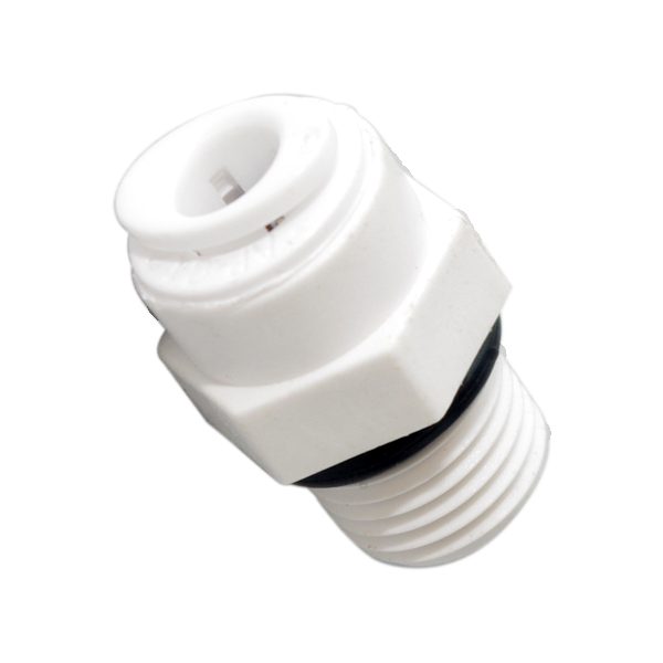 Raccord droit 1/4" filet x 1/4" tube avec o-ring Aquapro PR-JG1044-O, Aquapro