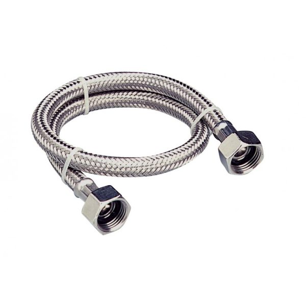 Flexible EPDM-ACS DN25 1''F - 1''F INOX CSTB LONGUEUR 800 MM - 26X34 F X 26X34 F, réf. DIMFLEX-44FF-800-INOX-CSTB, Dimm