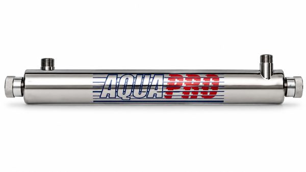 Stérilisateur UV 6 GPM 1 362 L/h E/S 3/4" inox Aquapro réf. PR-UV-6GPM-H-34, Aquapro