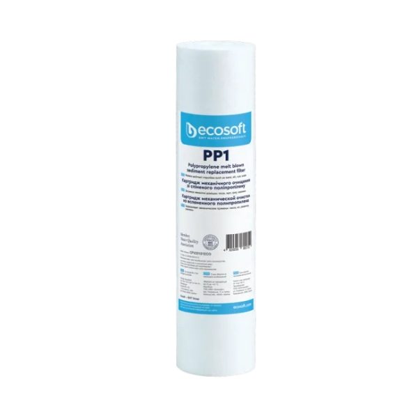 Cartouche melt-blown Ecosoft 2,5" x 10" 1 micron, réf. ECO-CPV25101ECO, Dmfit