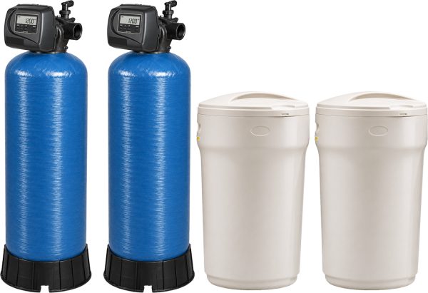 Industrial duplex alternating water softener Clack WS2QC 2 x 600 L - ref. CLACK-WS2QC-DP-ALT-600, Clack