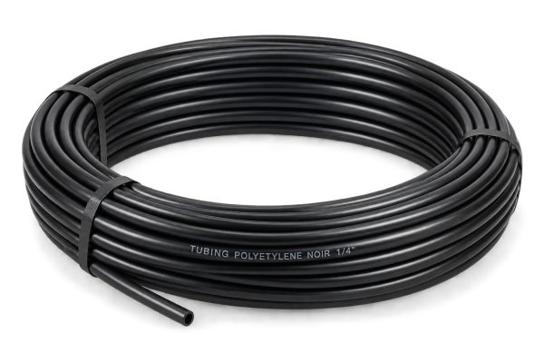 Tubing polyéthylène noir 1/4", Vendu au mètre, Dmfit