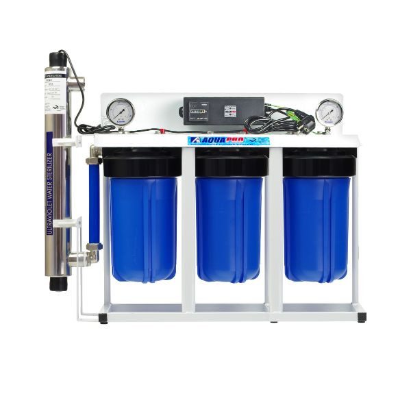 Systeme Jumele Big Blue 10'', Avec 3 AQF-1050BU-1 Et Avec, Aquapro