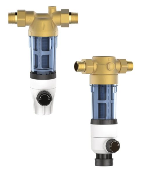 Ydrofilter PORTE FILTRE SEMI-AUTOMATIQUE POUR EAU DE VILLE - 3 M3/H RACCORDEMENT EN 3/4'' OU 1'' FEM. - PRESSION DE 1 A 10 BAR CARTOUCHE INOX SS316L EN 40 MICRON - TEMP. 5°C - 40°C, Porte-filtre (réf. YDROFILTER-CPF-3-E), Ydrofilter