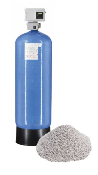 FILTRATION AVEC SABLE A/G - VANNE FLECK 2910 FILTRE MECA 198,1L SABLE A/G - BOUTEILLE 24X72TB CREPINAGE ETOILE 6 BRAS - SANS SILEX, réf. FL-2910-MEC-AG-200, Fleck