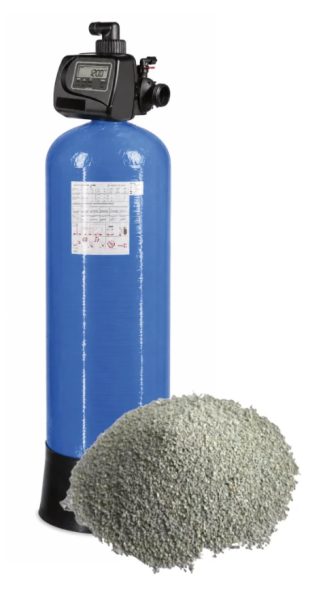 FILTRATION TURBIDEX - VANNE CLACK WS1.5P CI FILTRE 226,4L TURBIDEX - BOUTEILLE 24X72TB AVEC EMBASE CREPINAGE ETOILE 6 BRAS, réf. CLACK-WS1.5P-CI-TURBIDEX-230, Clack