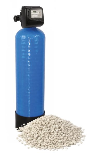 CORRECTION PH COROSEX - VANNE CLACK WS1.25TC FILTRE 168,3L COROSEX - BOUTEILLE 21X62 AVEC EMBASE AVEC BYPASS ET RACCORDS 1''1/4 DROIT, réf. CLACK-WS1.25TC-COROSEX-170, Clack