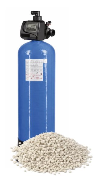 CORRECTION PH COROSEX - VANNE CLACK WS1.5P CI FILTRE 130,9L COROSEX - BOUTEILLE 18X65 AVEC EMBASE, réf. CLACK-WS1.5P-CI-COROSEX-130, Clack