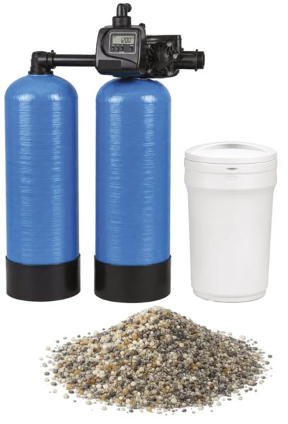 Ecomix TWIN iron removal water softener Clack WS1 1/2" P CI 2 x 200 L - ref. CLACK-WS15P-CI-TWIN-ECOMIX-200, Clack